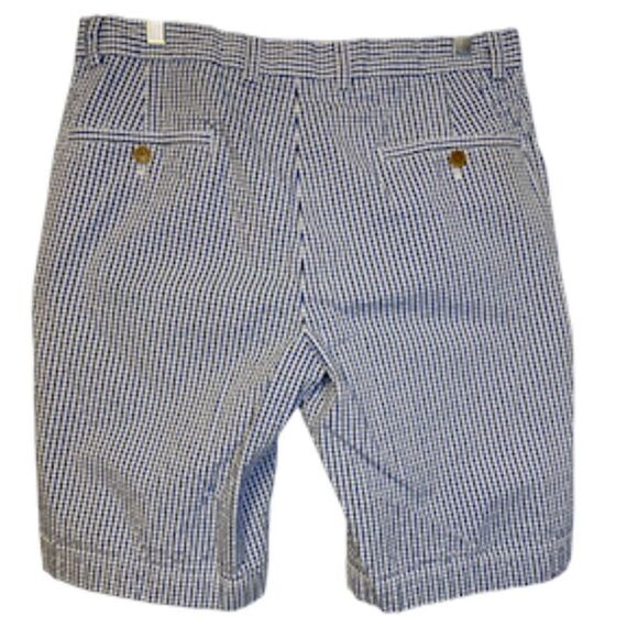 Brooks Brothers Men’s Bermuda Seersucker Shorts Sz. 32 Preppy Packable - Picture 3 of 11